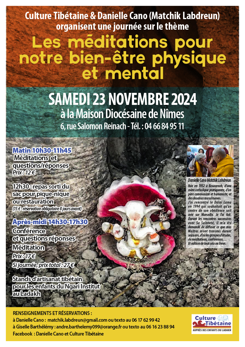 Affiche programme méditation 