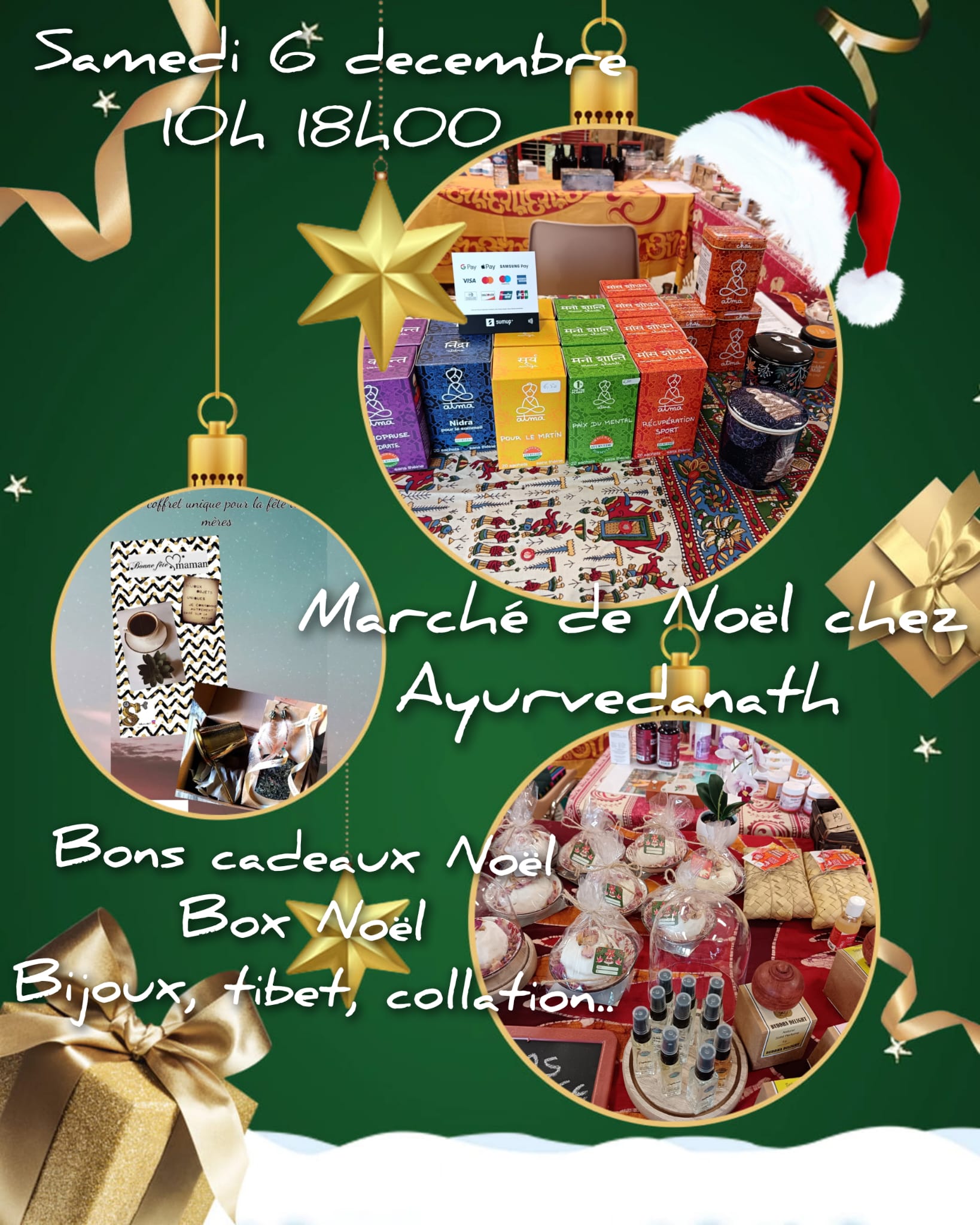 Affiche marché 2025 de noël à Poulx